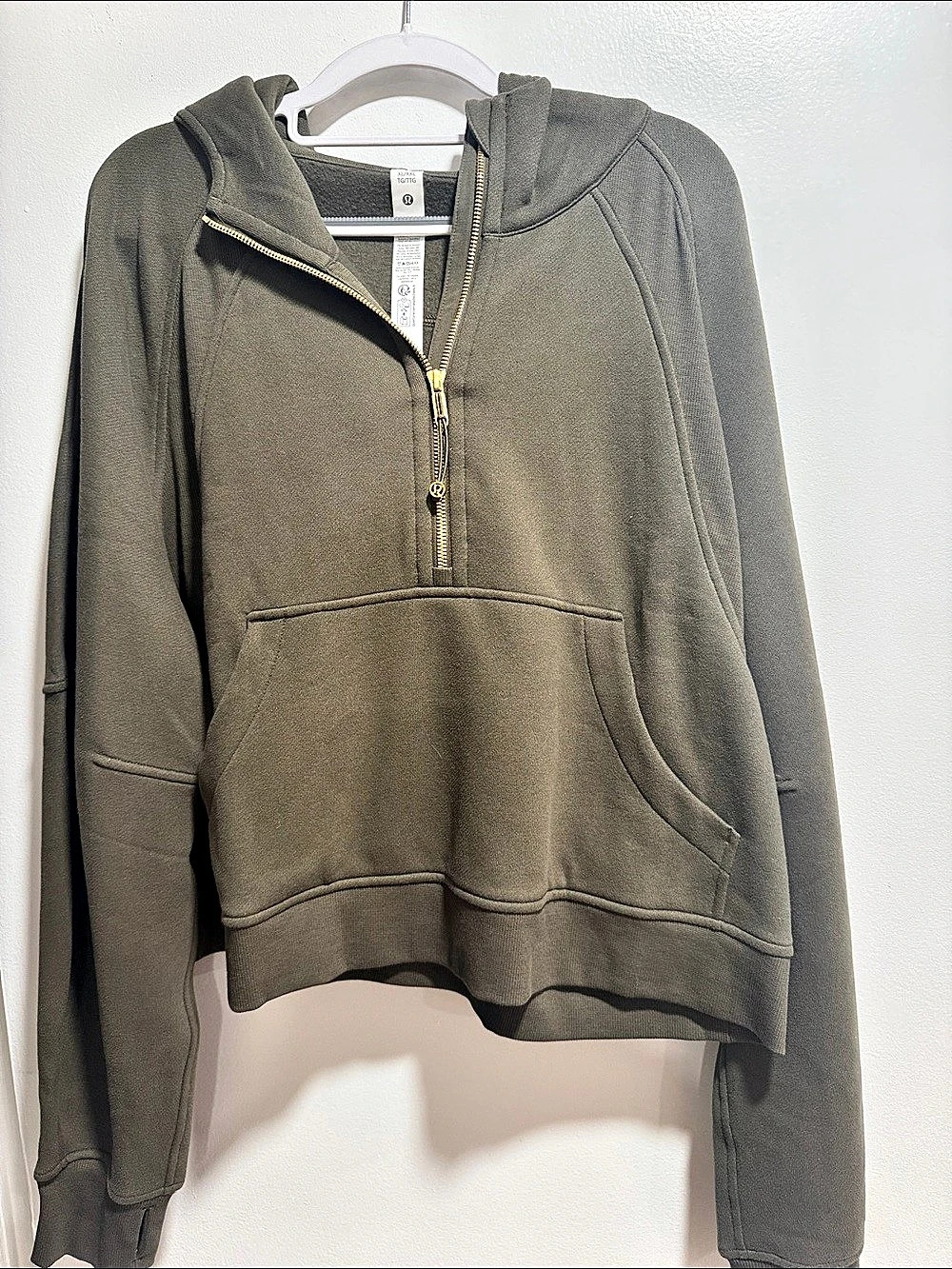lululemon Scuba Hoodie Full-Zip Hoodie in Green XL/XXL NWT